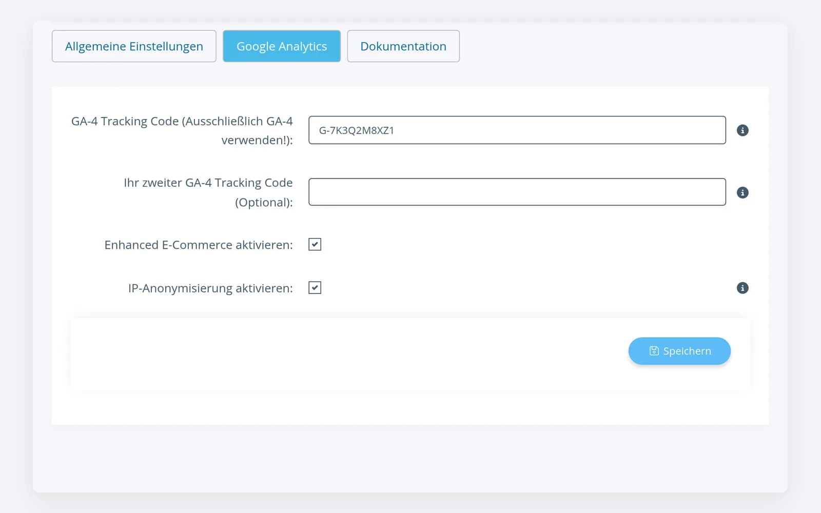 GA4-Mess-ID, Enhanced E-Commerce und IP-Anonymisierung direkt im JTL-Shop-Backend einstellen
