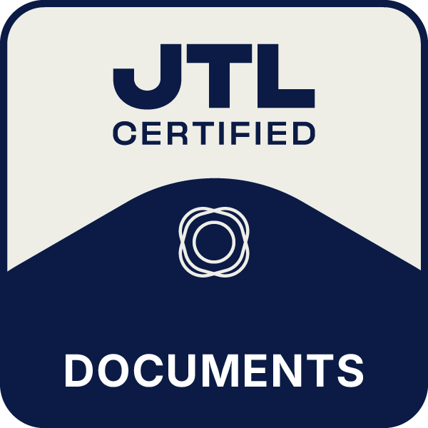 JTL Certified Documents